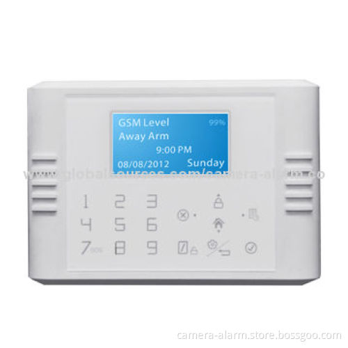 Touch Screen GSM + PSTN Alarm System Kit with Nice Design, 8 Wired Zones